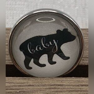 💗BABY BEAR - Snap Button Charm - 18mm/20mm - Made in the USA